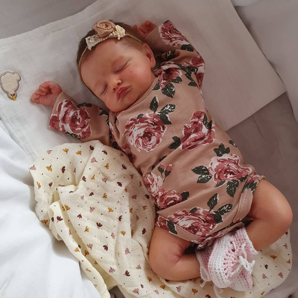Michaela💜 , lifelike Reborn Silicone baby Doll 48cm