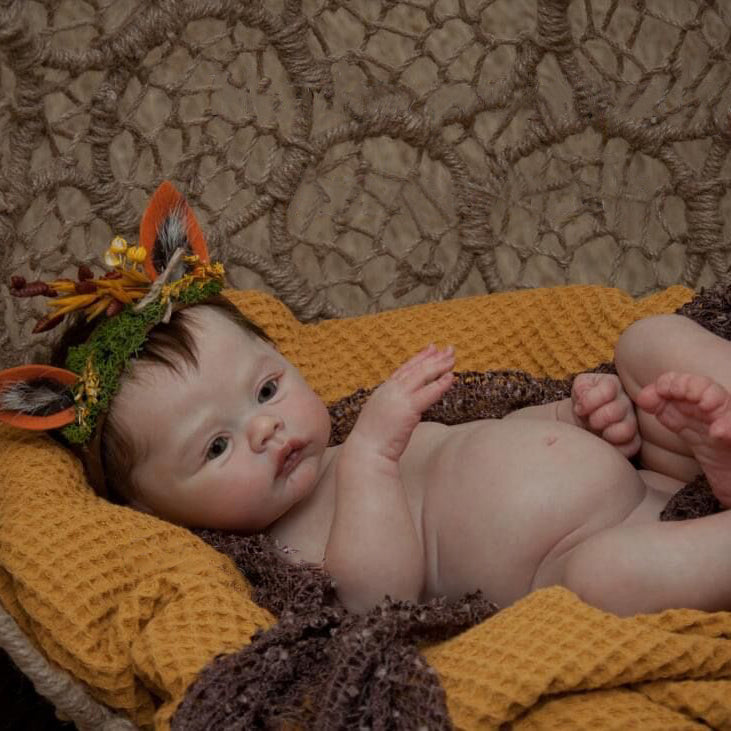 Lilah 👶🏼🧡,Lifelike Reborn Baby Doll(45cm)