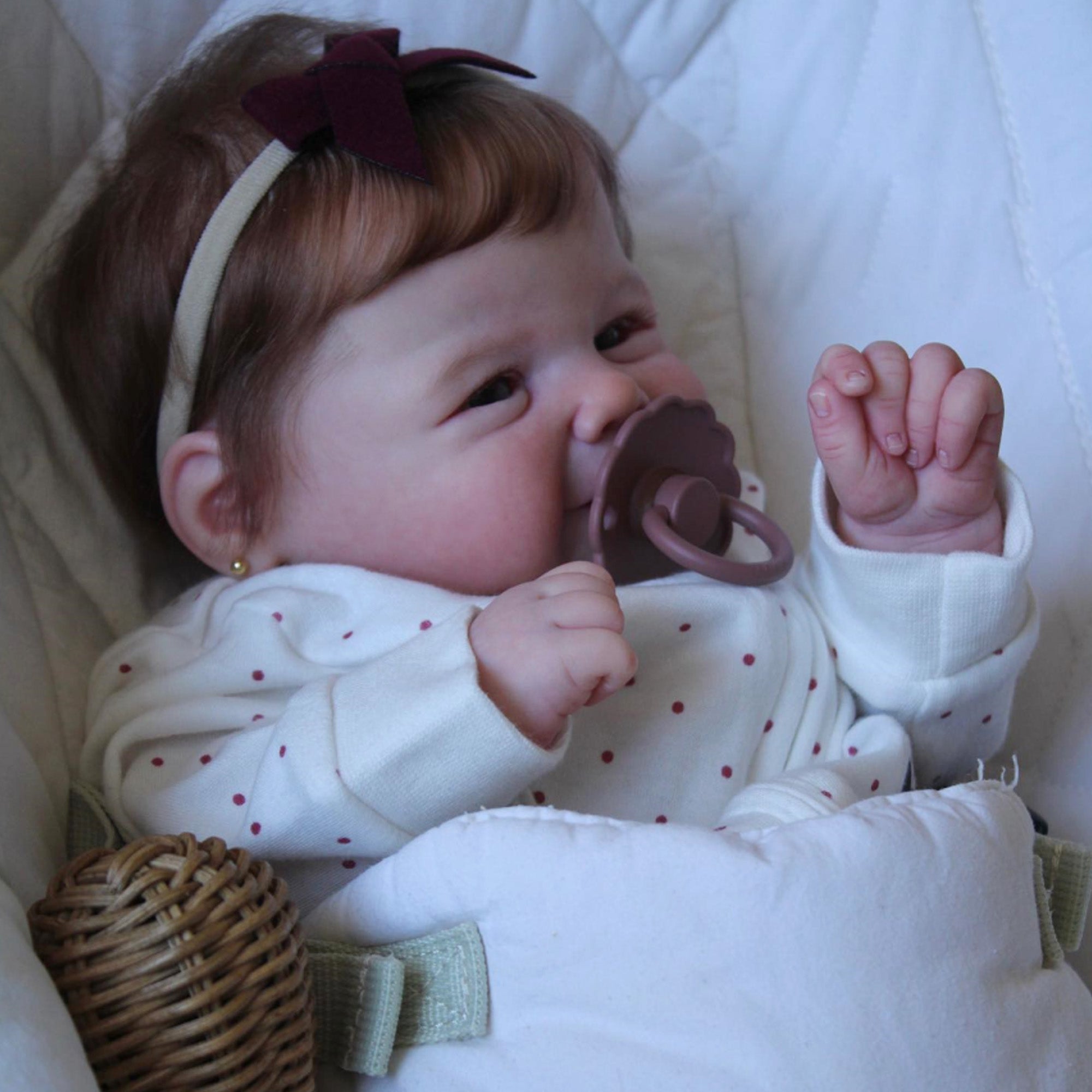Susie 🎀,lifelike Reborn Silicone baby Doll 48cm